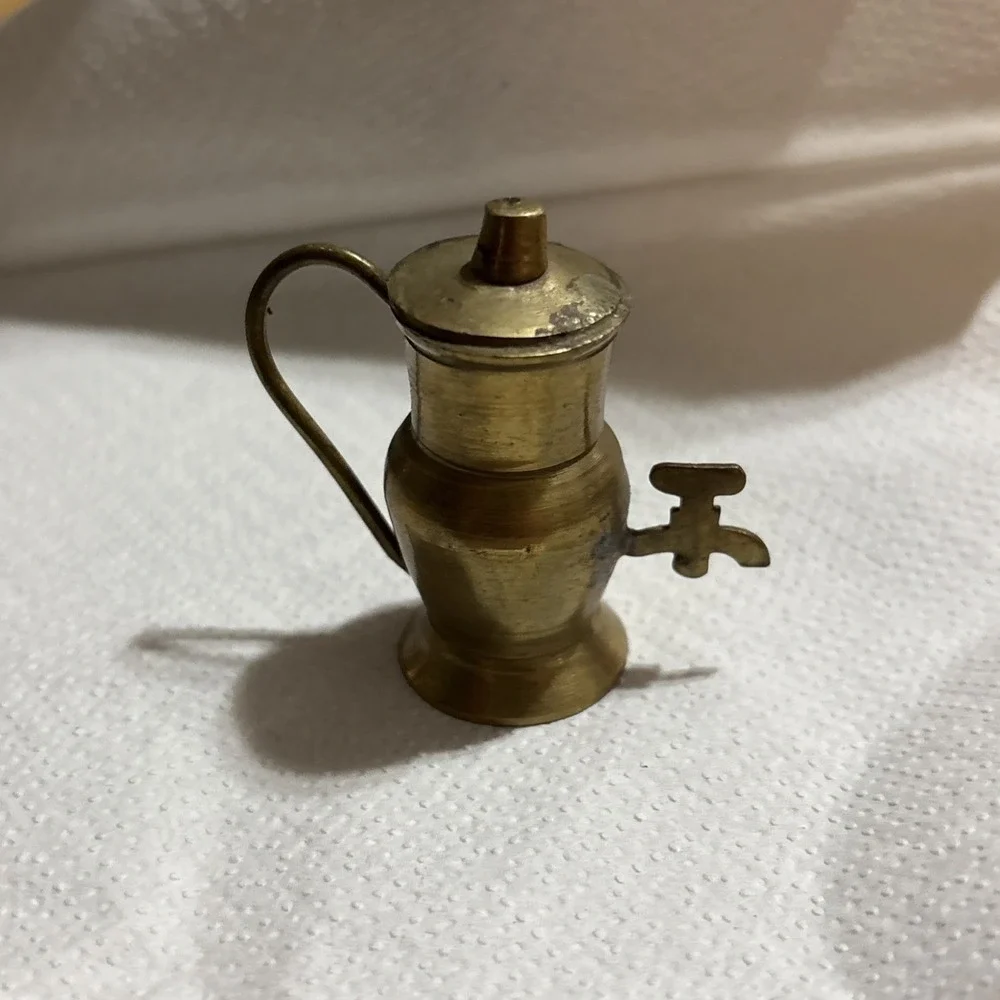 Miniature Brass Samovar‎ Vintage